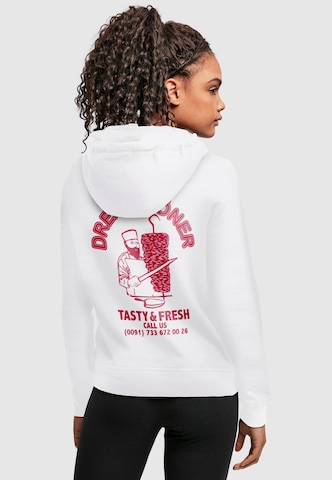 Sweat-shirt 'Dream Kebab' Mister Tee en blanc : devant