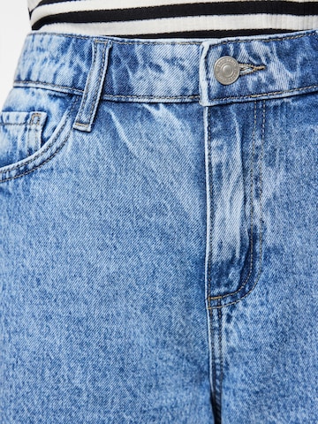 PIECES Wide leg Jeans in Blauw
