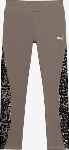 PUMA Skinny Leggings in Grey: front