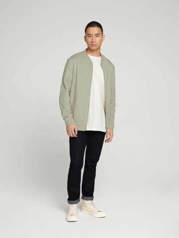 TOM TAILOR DENIM Sweatvest in Groen