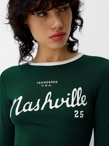 Bershka T-shirt i grön