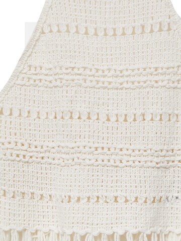 Pull&Bear Broderad topp i beige