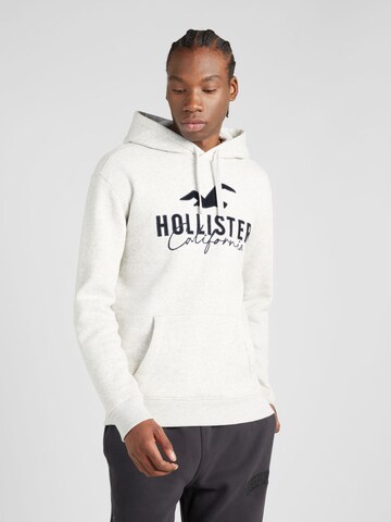 HOLLISTER - Sweatshirt em cinzento: frente