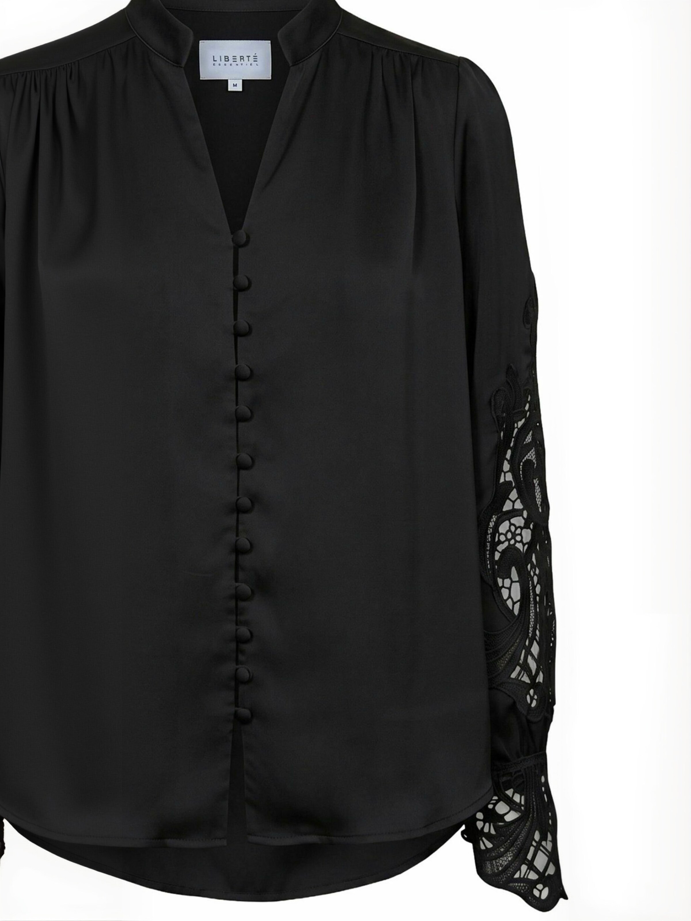 Liberte Essentiel Shirt ' RIGMOR ' in Zwart: voorkant