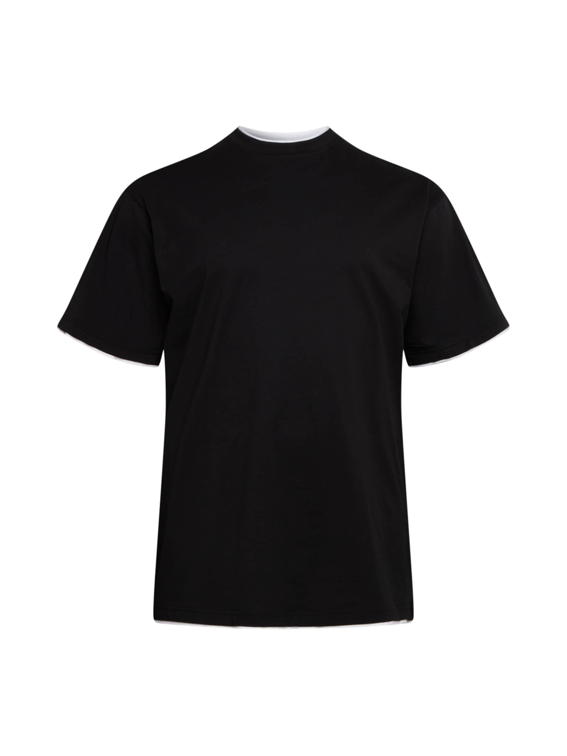 Urban Classics Big & Tall Tričko – černá: přední strana