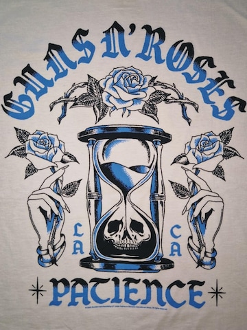 Maglietta 'Guns N´Roses Hour Glass' di GUNS N' ROSES in bianco