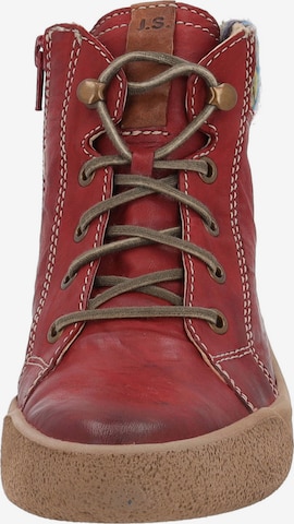 JOSEF SEIBEL Lace-Up Ankle Boots 'Alina 52' in Red