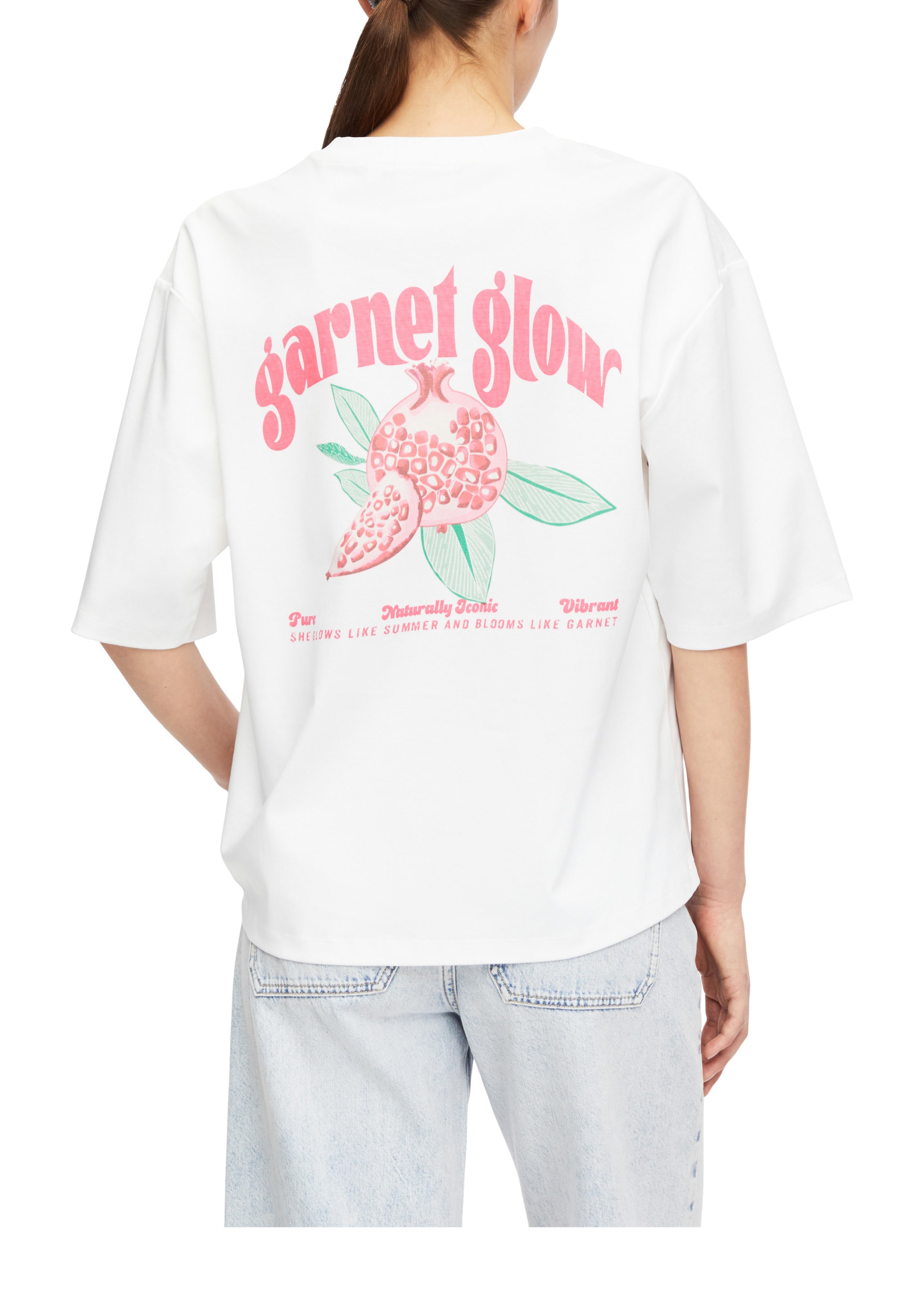 COMMA T-Shirt in Weiß