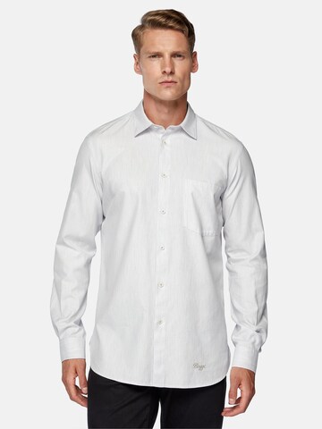 Boggi Milano Regular Fit Hemd in Grau: Vorderseite