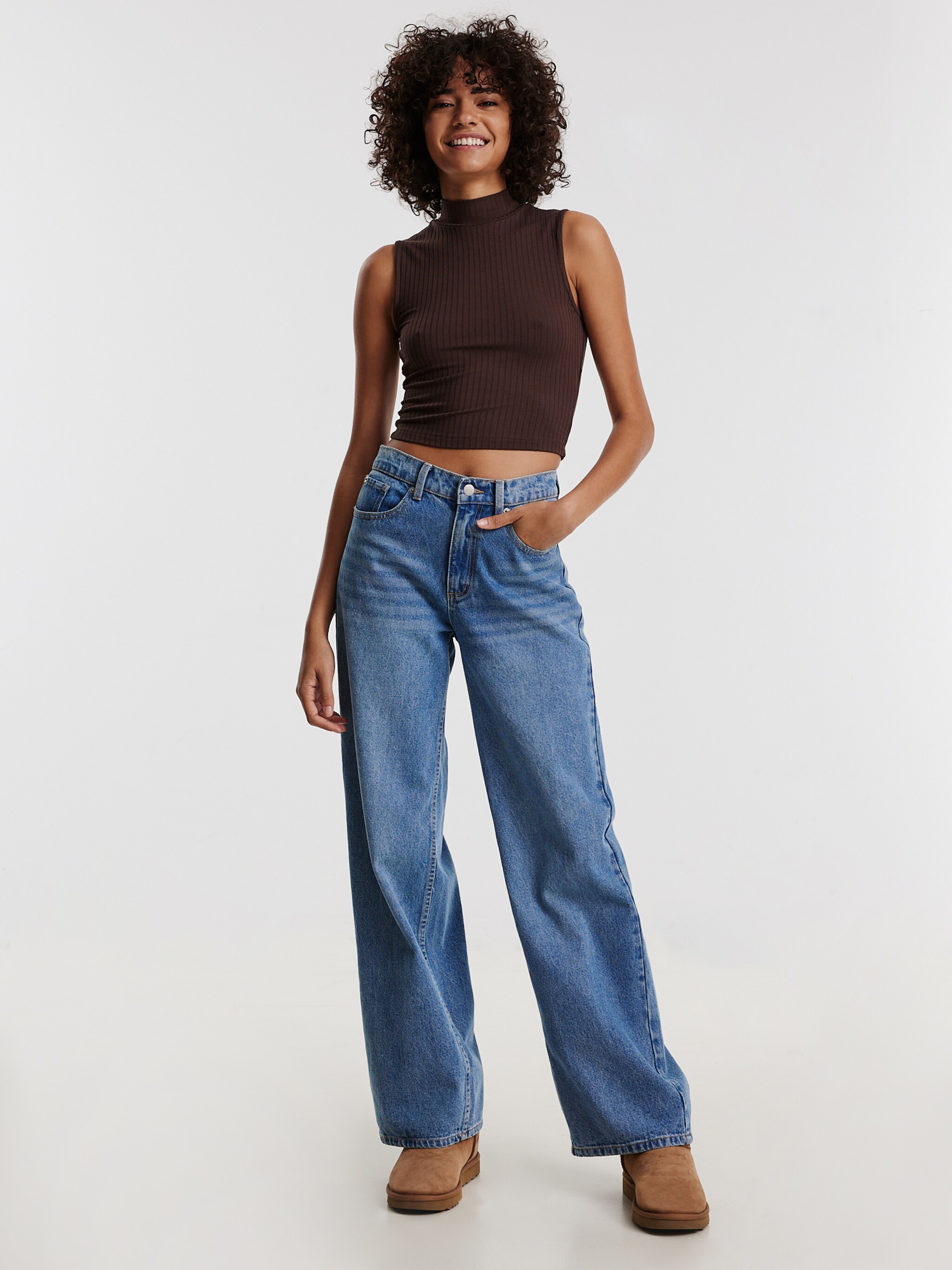 EDITED Produkte Top 'Kaori' braun