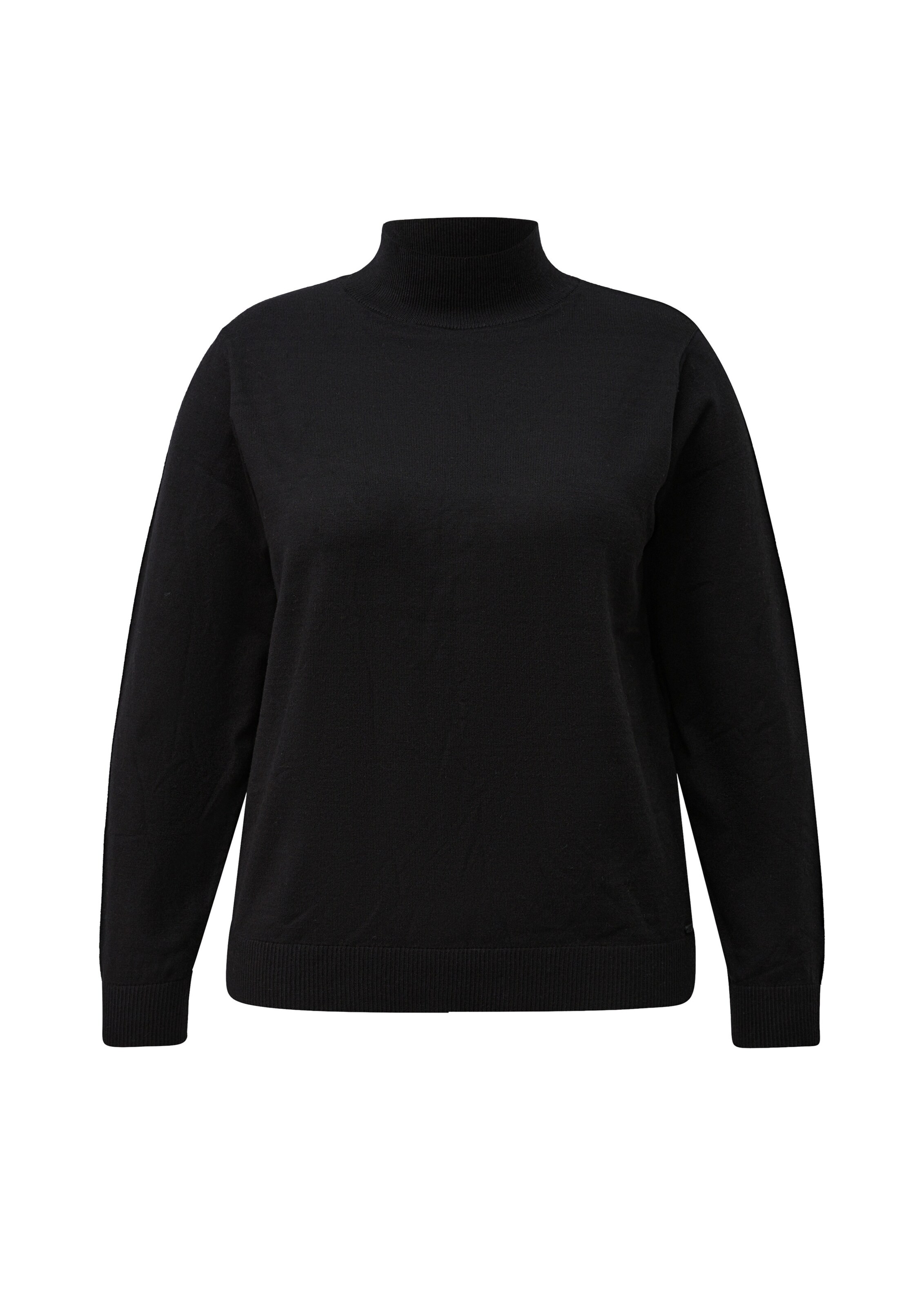 Pull-over QS en noir : devant