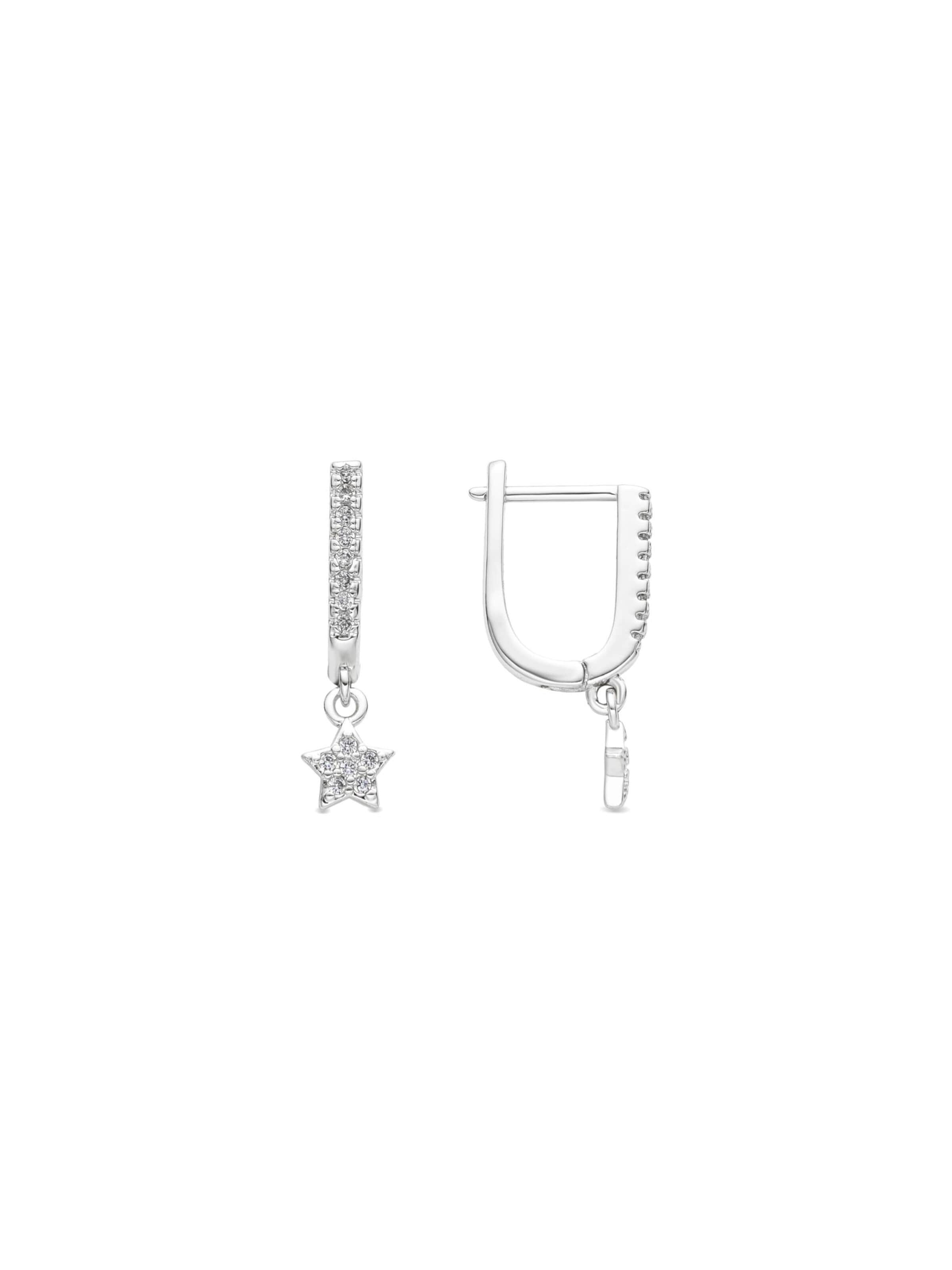 LUXBYLUX Earrings in Silver: front