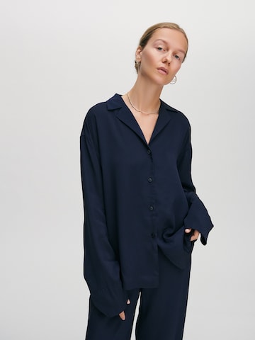 ABOUT YOU x Marie von Behrens Blouse 'Lilia' in Blue: front