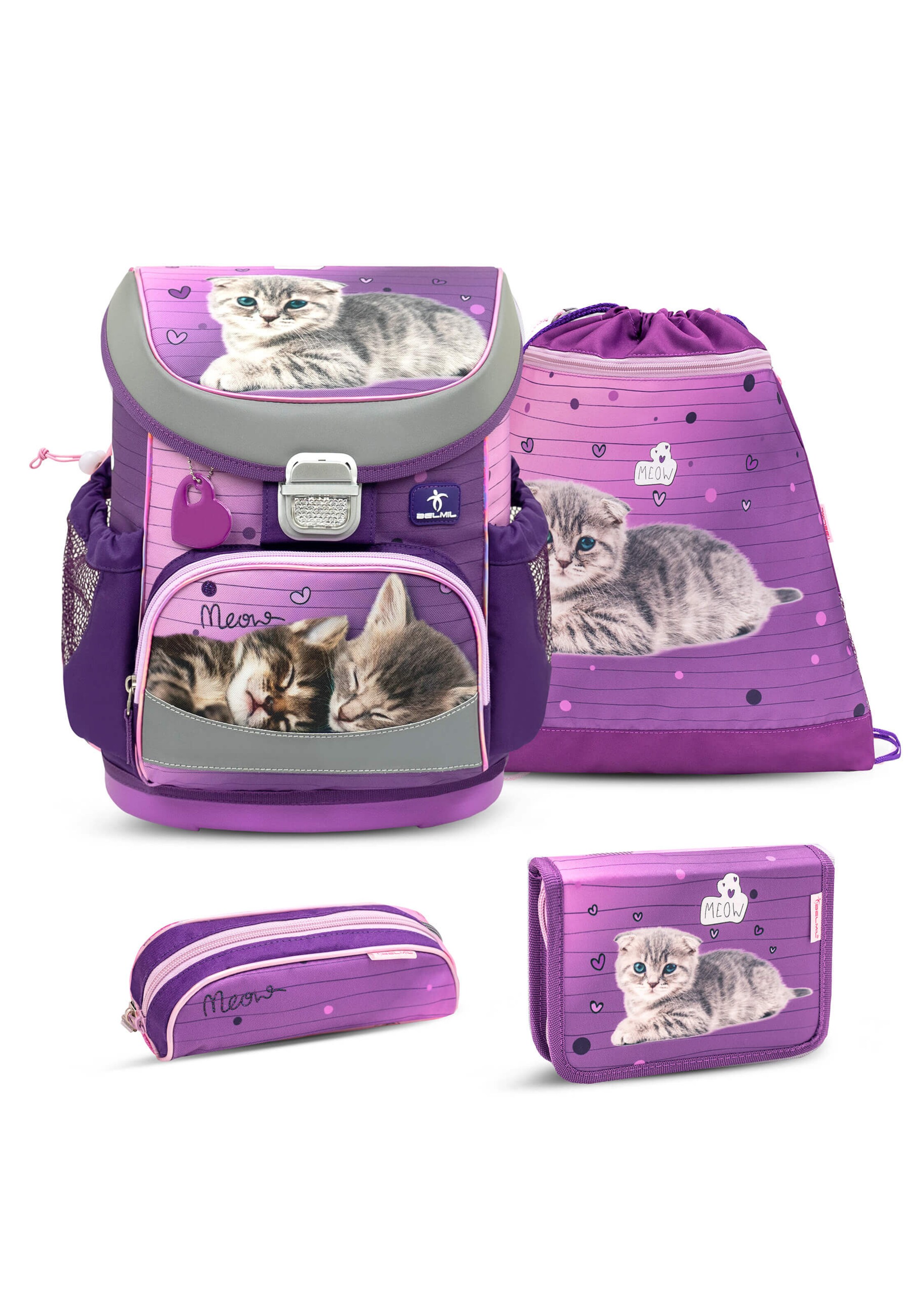 Belmil Backpack in Pink: front