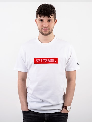 T-Shirt SPITZBUB en blanc : devant