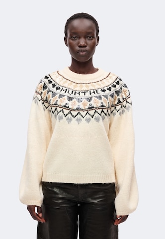 Munthe Trui 'VAFFIE' in Beige: voorkant