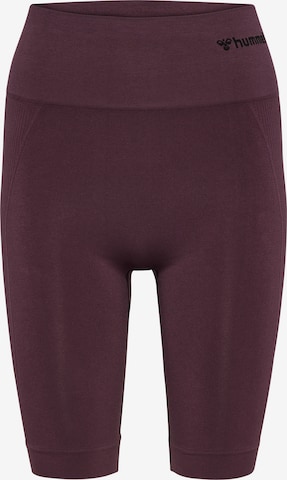 brūns Hummel Šaurs Sporta bikses 'Tif': no priekšpuses