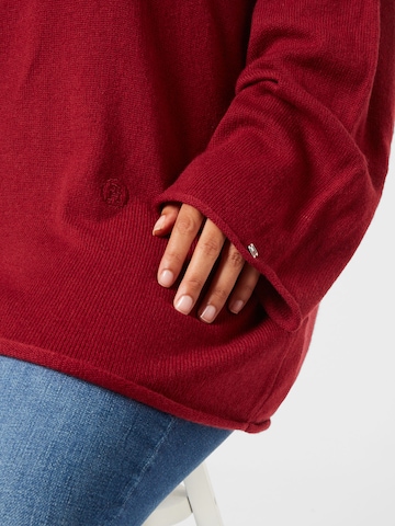 Tommy Hilfiger Curve - Pullover oversized em vermelho