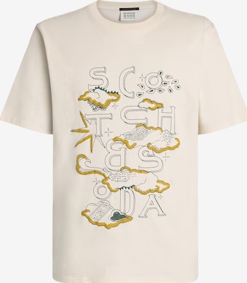 SCOTCH & SODA T-shirt i beige: framsida