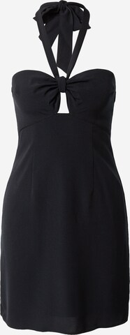 Abercrombie & Fitch Koktejlové šaty – černá: přední strana