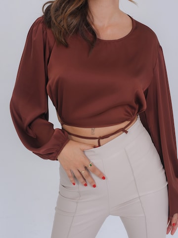 FRESHLIONS Blouse 'Svea' in Brown