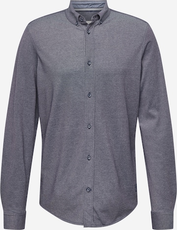 Coupe regular Chemise TOM TAILOR en gris : devant