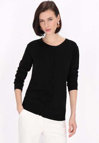 Cardigan 'Classic Look' Usha en noir : devant