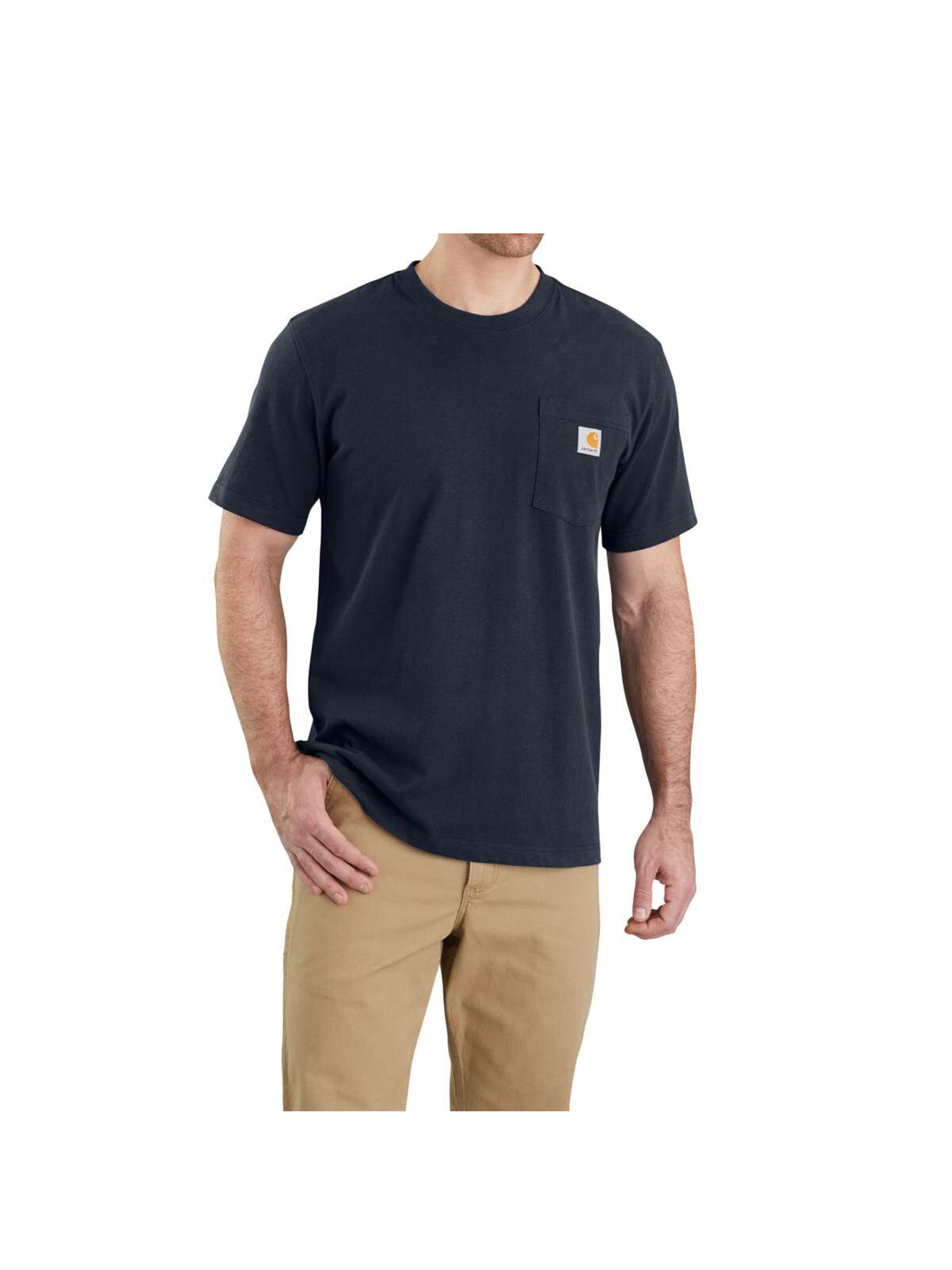 Carhartt WIP Shirt 'Pocket T-Shirt in Marineblau'‌‌‌‌‌‌‌‌ in Blau