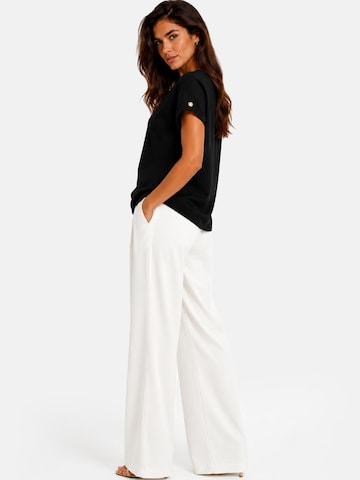 REGINA FASHION Bluse 'Blouse with button' i sort