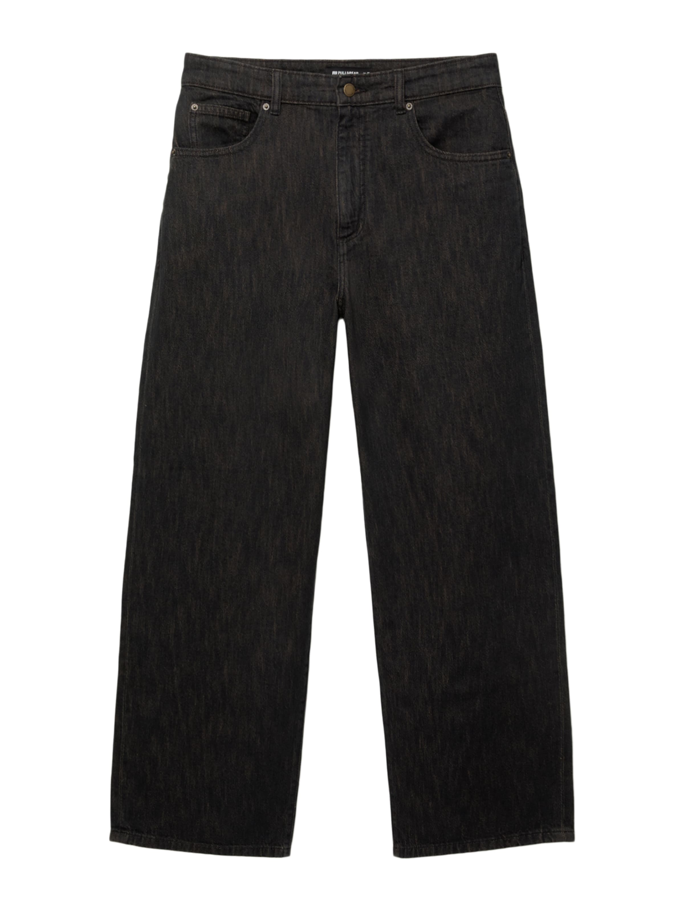Pull&Bear Baggy Jeans in Braun: Vorderseite