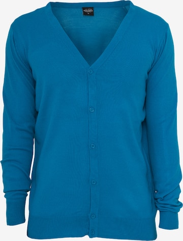 Urban Classics Knit cardigan in Blue: front