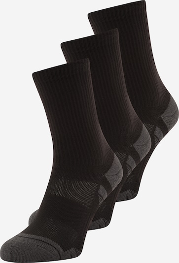 UNDER ARMOUR Sports socks 'Tech' in Grey / Black, Item view