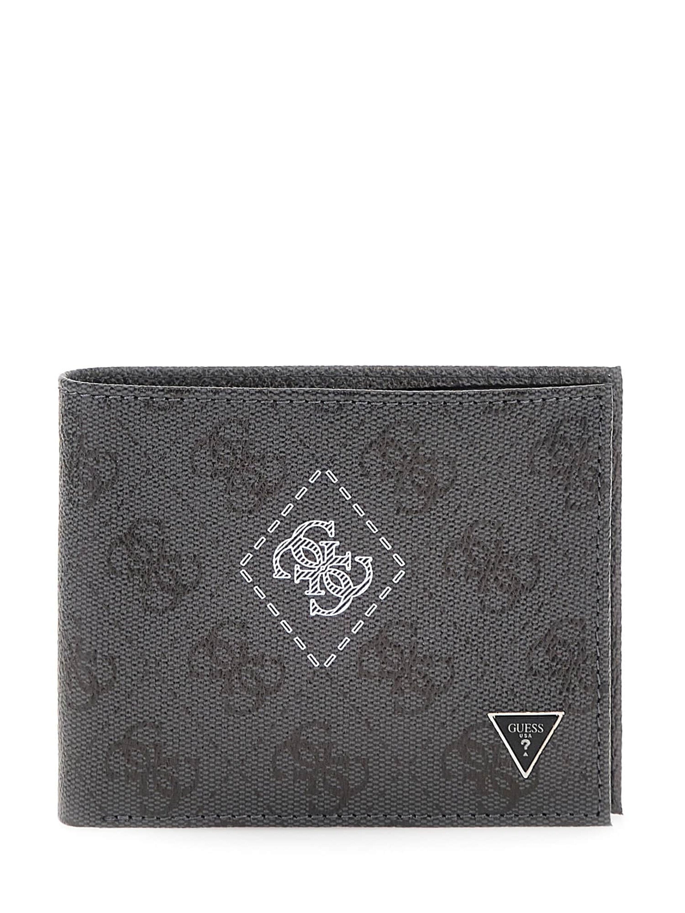 GUESS Wallet 'Milano' in Black: front