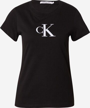 T-shirt Calvin Klein Jeans en noir : devant