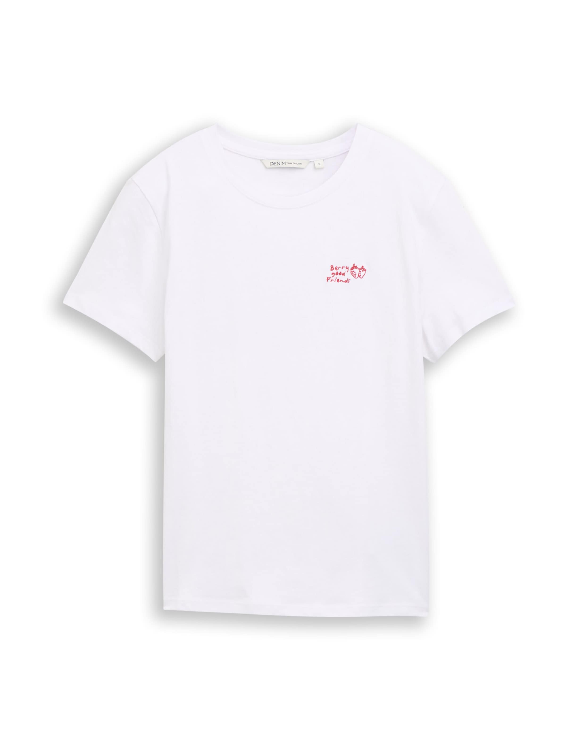 TOM TAILOR DENIM Shirt in White: front