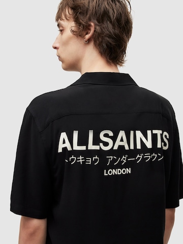 AllSaints Regularny krój Koszula 'UNDERGROUND' w kolorze czarny