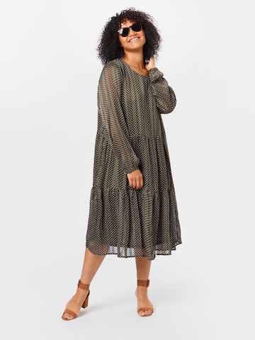 KAFFE CURVE Shirt Dress 'Agnete' in Green