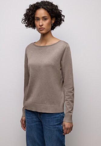 STREET ONE Sweater in Brown: front