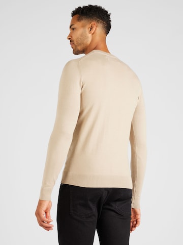 Calvin Klein Jeans Sweater 'INSTITUTIONAL ESSENTIAL' in Beige