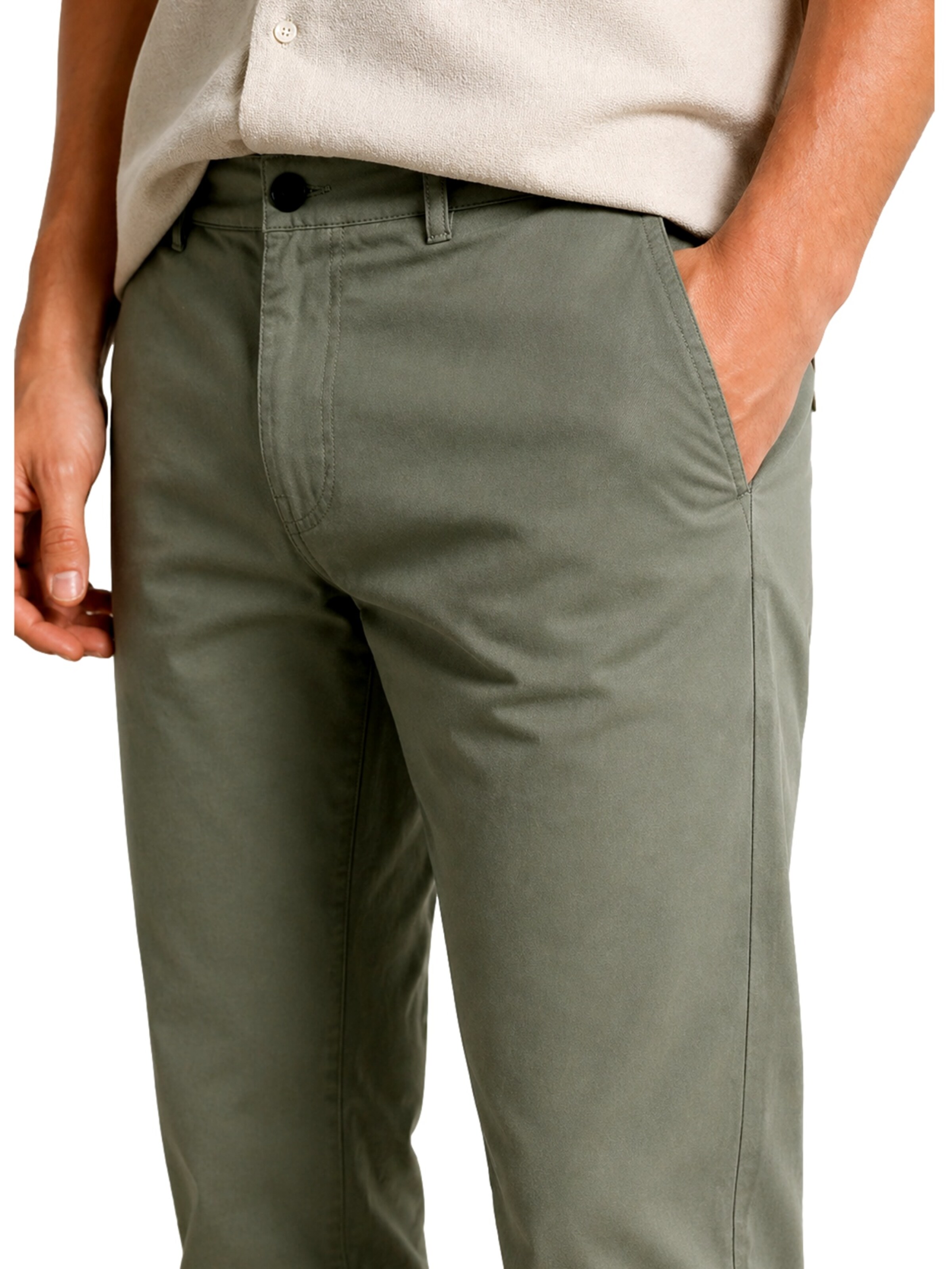 SELECTED HOMME Normalny krój Chinosy 'SLHSTRAIGHT196-DAN' w kolorze zielony