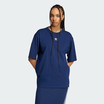 T-shirt 'Essentials' ADIDAS ORIGINALS en bleu : devant