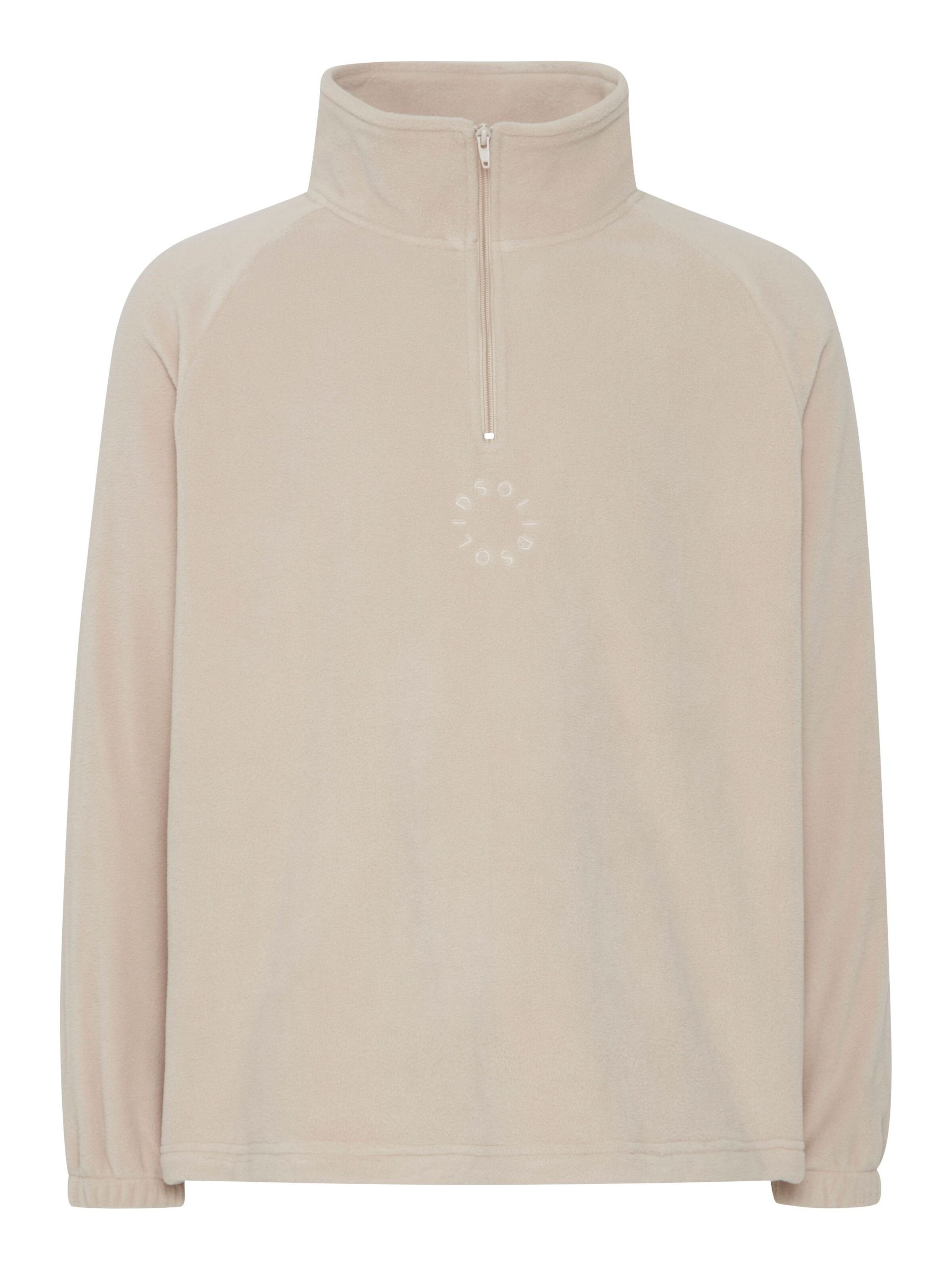 !Solid Trui ' IBRAHIM ' in Beige: voorkant