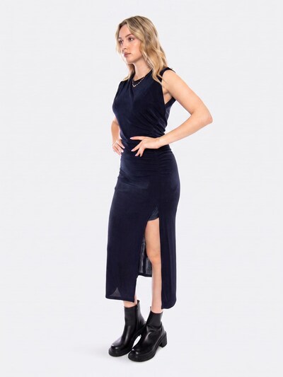 Abito 'Vestido Midi Fruncido -- Women's Navy Blue Long Dress' in 36 wild pony di colore blu, Visualizzazione prodotti