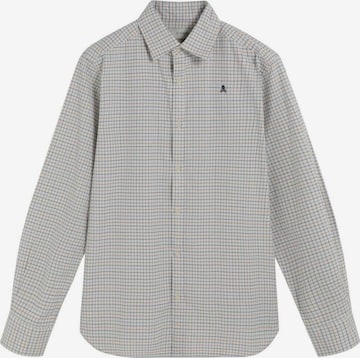 ScalpersRegular Fit Košulja - bež boja: prednji dio