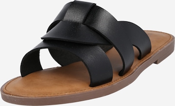 Refresh Mules in Black: front