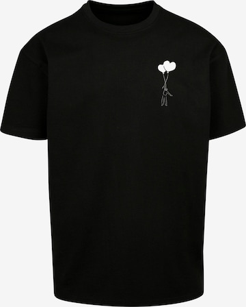 Merchcode T-Shirt 'Love In The Air' in Schwarz: predná strana