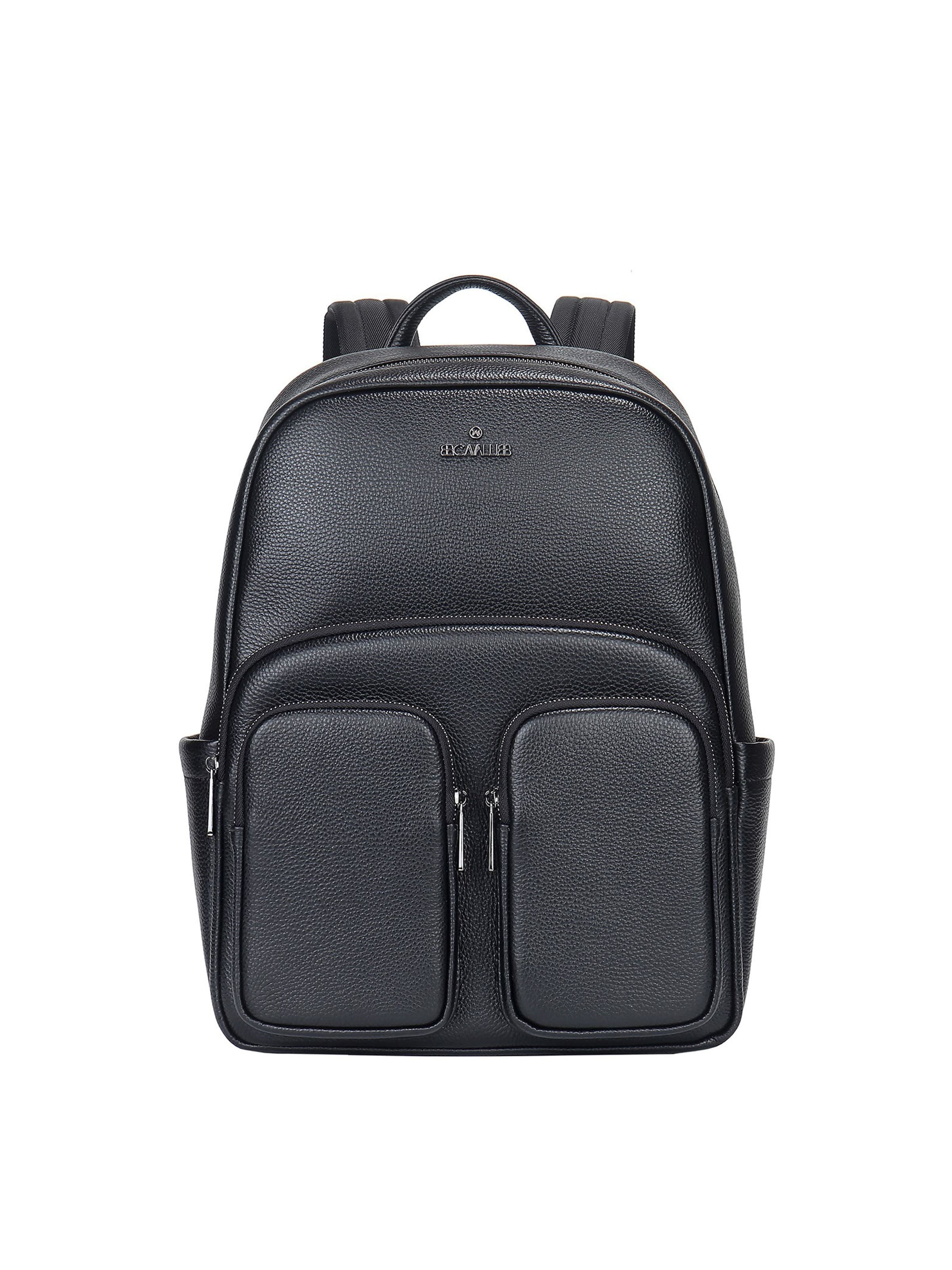 Zaino 'Zaino Vera Pelle B Cavalli - Chiusura Zip 42x30x13 cm' di B. Cavalli in nero: frontale