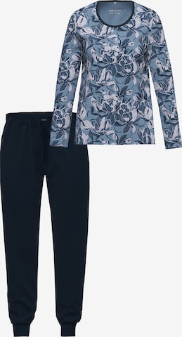Ammann Pyjama 'Night & Home' in Blau: Vorderseite
