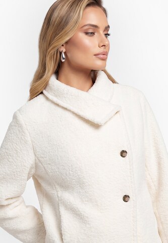 Veste en polaire faina en blanc