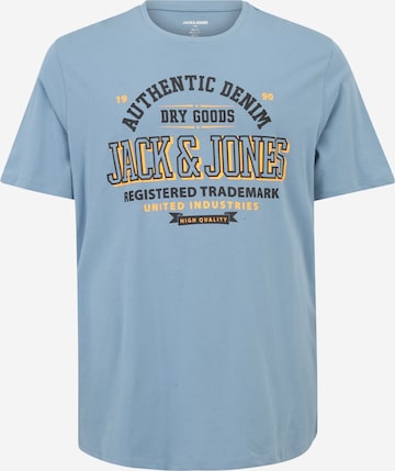 Jack & Jones Plus Shirt in Blauw: voorkant